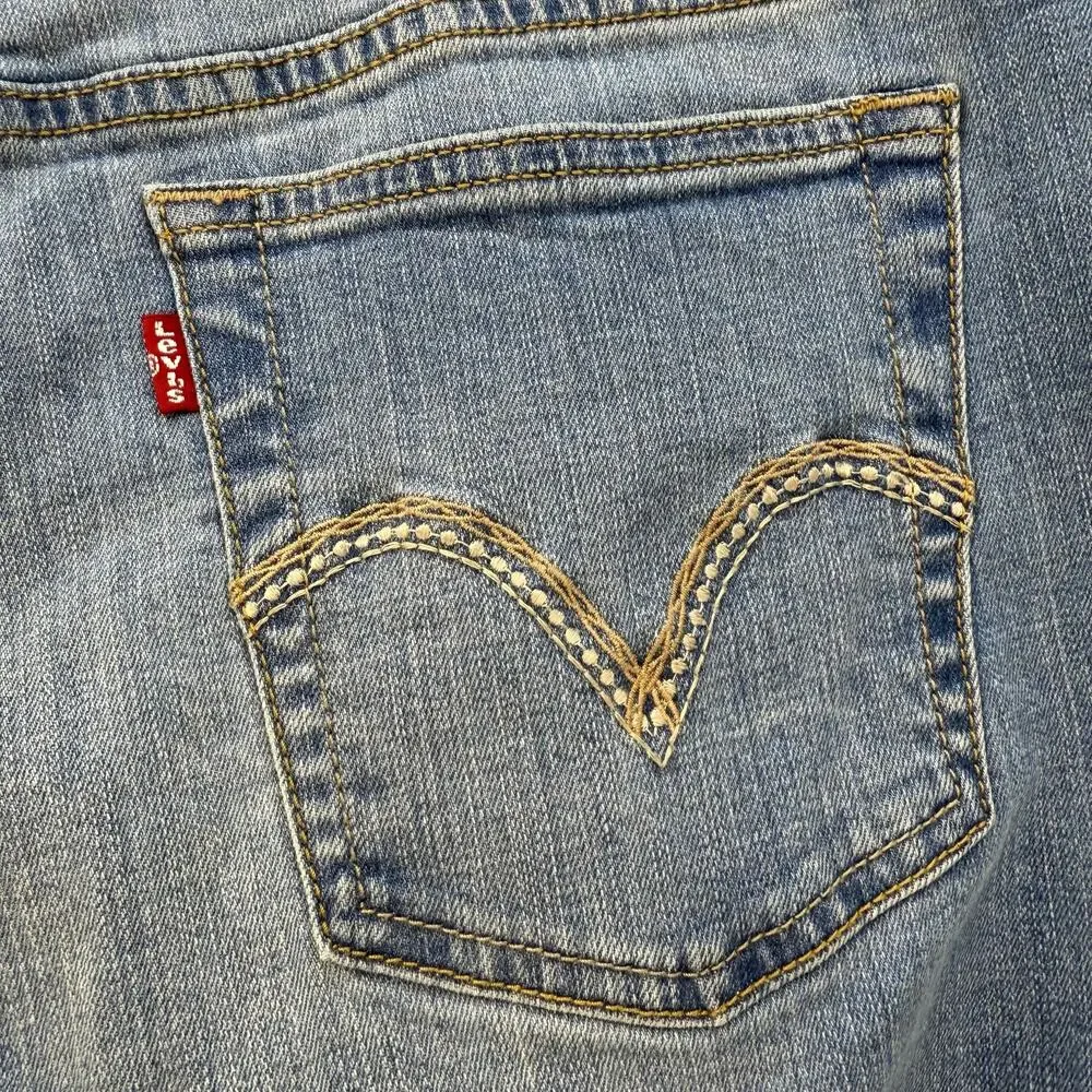 Levi's 515 Jeans Women's 12M 31x32 Light Blue Boot Cut Western Normcore - Picture 4 of 15